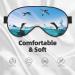 Happy Penguin Light Blocking Eye Mask - Soft Adjustable Sleep Mask for Travel & Yoga | Black - Buy Online on GoSupps.com
