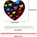 Valentine Crafts Scratch Paper Ornaments Kit - 60 Heart Shapes with Rainbow Scratch Art, Includes 10 Wooden Styluses and 60 Ribbons for DIY Decorations - Buy Online on GoSupps.com
