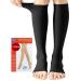 2 pairs of medical compression stockings women & men 20-30 mmHg class 2 open lace.