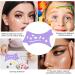 Winged Eyeliners Tool | Flexible Eyeliners Stencils - Precision Beveled Design Eye Liners Reusable Cleaning Cloths for Women Purple - Buy Online on GoSupps.com