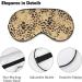 Leopard Skin Sleep Mask - Adjustable Blindfold for Men and Women | Blocks Light for Night Travel and Nap - Buy Online on GoSupps.com