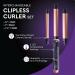 SUTRA Interchangeable 3-in-1 Styler Set | Spring Curler Waver & Clipless Wand in Rose Gold & Black - Perfect for International Shipping - Buy Online on GoSupps.com