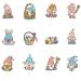Fun Easter Dessert Decor Easter Cupcake Toppers Pack Of 12 Rabbit Gnomes Cakes Cupcake Pick Dessert Decorations Glitter