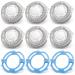 SH50 Shaving Head Blade with Retaining Rings Replacement for Norelco Shaver 5000 Series Men's Electric Shaver Replacement Heads 6Pcs
