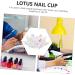 minkissy Nail Art Crystal Cup Nail Sticker Display Holder Manicure Display Holders Dappen Dish Jewelry Tools Mixing Cup Color Mix Pigment Nail Care Tools Crystal Nail Cup Storage Rack Glass - Buy Online on GoSupps.com