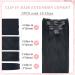 Vlasy Clip in Hair Extensions 16 Inch (80 g) 1# Black - Seamless Real Human Hair Thick Weft Extensions for Women - Buy Online on GoSupps.com