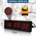 SMAHEAT Electronic Fitness Timer - Perfect for School, Exam, Home Exercise & Gym | 1.5 inch Six-Digit All-Red Stopwatch Button - Buy Online on GoSupps.com