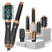 Airstyler 6 in 1 Hair Styler Hairstyler Avec 6 Accessoires Rundbr st hn Warm air brush thermal Brush airflow curlstail automatically volume of foers for smoothing drying volume curls white 01