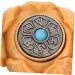 Partykindom Hand Exercise Plate Player - Lotus Figure & Wood Carving Sculpture | Feng Shui Ornaments & Vintage Miniature Statues | 3.2x2.7cm - Buy Online on GoSupps.com