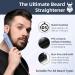 VIKICON Beard Straightener - 30s Quick Heat Brush for Men - Portable Mini Hair Straightening Comb with Negative Ions - Fast Styling Tool - For Long, Medium & Short Beards - Blue - Buy Online on GoSupps.com