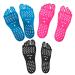 (3Pairs) Protective Beach Foot Stickers Invisible Barefoot Pad for Beach Pool Spa Hot Sand Walking Water Sport Party. (1Pair Each of Black Blue Pink Color) X-Large( Length:26cm/10.2")