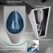 Wall-Mounted Urinal 304 Stainless Steel Urinal Automatic Sensor Urinal Toilet Men's Commercial Flushing Urinal Flushing Urinal Suitable for Shopping Malls (C) - Buy Online on GoSupps.com
