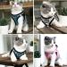 Suredoo Dog Harness with Leash - Anti-Train Reflective Chest Harness for Small Dogs Puppies & Cats (White Wave Size S) - Shop Now! - Buy Online on GoSupps.com