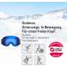Black Crevice Ski-Gladming I Ski Goggles for Men & Women | Adjustable Anti-Fog UV400 Protection | Break-Resistant Double Disc in Navy/Orange - Buy Online on GoSupps.com