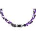 MapofBeauty 22 Inch 3 Rope Sport Ropes Nylon Braided Necklace in Black/White/Purple - Buy Online on GoSupps.com