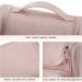 Toiletry Bag BAGSMART Travel Leather Dopp Kit for Women with Hanging Hook Water-resistant Large Travel Organizer Kit for Toiletries Full Sized Container Make Up Accessories (Pink) - Buy Online on GoSupps.com