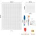 BUYGOO 39Pcs Mesh Plastic Canvas Kit with 15 Clear Sheets, 12 Color Acrylic Yarn, and Tools - Embroidery Plastic Canvas Craft Set - Buy Online on GoSupps.com