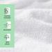Homelevel 2x Terry Hair Turban with Button - 100% Cotton Quick-Drying Head Towels - 2-Pack - Soft White Hair Towel Set - Buy Online on GoSupps.com