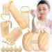 11 Packs Natural Loofah Pads Set Back Scrubber for Shower  Loofah Exfoliating Body Scrubber for Men Women  Loofah Cleanser Bath Sponges Deep Clean & Invigorate Your Skin  Face  Back