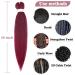 3 Pieces Low Temperature Yaki Synthetic Hair Extensions - 26 Inch Soft Crochet Lichen Fiber in Dark Red | Itch-Free & Easy to Style - Buy Online on GoSupps.com