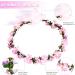 White Flower Wreath & Bracelet Set - Adjustable Hair Garland for Weddings Bridesmaids & Children - Buy Online on GoSupps.com