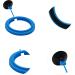 Fish Feeding Ring | Floating Food Feeder Circle with Suction Cup | Easy to Install Aquarium Accessory | Blue Gold - Buy Online on GoSupps.com