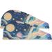 Starry Sky Planets Hair Towel 2 Pack | Super Absorbent & Quick Dry Hair Turbans for Women & Girls - Buy Online on GoSupps.com