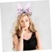 HONMEET Rabbit Ear Headband Bunny Ears Headband Adult Ears Headpiece Easter Headband Bunny Costume Accessories Cosplay Headband Flower Headband Party Headbands Bunny Headband Fabric Purple One Size Purple - Buy Online on GoSupps.com