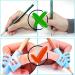 Teksome Pencil Gripper for Children | 5 Ergonomic Rubber Finger Handles | Improve Handwriting & Correct Grip | International Shipping Available - Buy Online on GoSupps.com