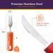 Special Supplies 5-Piece Adaptive Utensils Kitchen Set for Hand Tremors, Arthritis, Parkinson's - Non-Weighted, Non-Slip Handles - Stainless Steel Knives, Fork, Spoons - Colorful - Buy Online on GoSupps.com