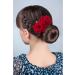 Maoxintek Rose Flower Hair Clips for Weddings | Artificial Hairpins & Brooches for Brides & Flamenco Dancers - Set of 2 - Buy Online on GoSupps.com