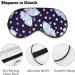 Diamond Butterfly Pattern Sleep Mask - Adjustable Strap, Light Blocking Eye Cover for Men and Women - Ideal for Sleep, Travel, and Relaxation - Buy Online on GoSupps.com