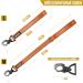 Oneigris Bolt Short Guide Dog Leash 52cm | Reflective Nylon Tiger Tooth Clip Soft Upholstery | Ideal for Medium & Large Dogs in Orange - Buy Online on GoSupps.com