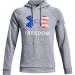 Under Armour Men's New Freedom Fleece Hoodie Steel Medium Heather (035)/White XX-Large