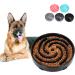 LEACOOLKEY Large Slow Feeder Dog Bowl for Medium/Big Dogs - Anti-Gulping Interactive Maze Bowl for Healthy Eating and Bloat Prevention (Black) - Buy Online on GoSupps.com