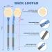 Loofah with Handle - 21.7 Back Scrubber for Exfoliation & Skin Health | Shower Loofah for Men & Women (Blue) - International Shipping Available - Buy Online on GoSupps.com