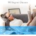 Lazy Glasses - Horizontal Prism Reading Glasses for Lying Down | Upside Down 90 Degree Glasses for Bed Reading (Black - Buy Online on GoSupps.com