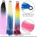 Ponytail Hair Extension Colored Braids Hair Extensions with Elastic Rubber Bands 24" Rainbow Braided Ponytail Hairpiece Synthetic Ponytail Hair Accessories for Women Girls Ponytail Hairpiece (Color : 24inches B41 - Buy Online on GoSupps.com