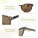 Madison Avenue Round Bifocal Reading Sunglasses - Demi 2.5x Magnification - UV Protection Sun Reader Glasses for Women and Men - Buy Online on GoSupps.com