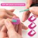 DHWEKU 26PC Nail Polish Template Kit - Reusable Nail Edge Skin Barrier 10 Sizes Nail Art Protection Accessories (Rose Red) - Essential Nail Art Tools for Perfect Manicures - Buy Online on GoSupps.com