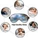 Shop Clouds & Palm Trees Printed Soft Eye Mask | Zero Eye Pressure Travel Blackout Mask - Buy Online on GoSupps.com