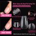 UNA GELLA Short Coffin Fake Nails 216pcs - Pre-shaped Short Coffin Gel Nail Tips for Full Cover Acrylic Nails - 12 Sizes - Home DIY Nail Salon - Buy Online on GoSupps.com