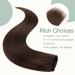 Buy Rich Choices Clip-In Real Hair Extensions - Natural Smooth 55cm - 110g #4 Medium Brown - International Shipping Available - Buy Online on GoSupps.com