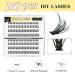 Lankiz Self-Adhesive Eyelashes - 160pcs No Glue Required 40D C Curl DIY Reusable Individual Eyelash Extensions - Buy Online on GoSupps.com
