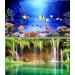 Hidom Aquarium Background Poster Double Sided - Height 19" / 50cm - Length 6 FT / 183cm - Two Scenic Pictures displaying Aquatic Backdrops - DS 500-9081/9083 - Buy Online on GoSupps.com
