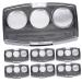 FOMIYES 10pcs Box Makeup Pallet DIY Eyeshadow Pans Empty Lipstick Pallet Eye Shadow Box Pigment Cosmetic Black 7.2x4.2cm