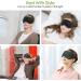 Sivio Weighted Eye Mask for Women & Men - Heatable & Freezable Eye Pillow with Silica Beads - Adjustable Strap - Soft Breathable Cotton Cover for Better Sleep - Black - Buy Online on GoSupps.com