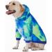 BT Bear Dog Hoodie - Tie-dyed Fleece Pet Sweatshirt for Medium Large Dogs (5XL Blue/Green) - Buy Online on GoSupps.com