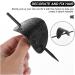 Leather Hair Barrettes - Hair Barrette with Stick | Vintage Faux Leather Hair Clips | Oval Shape Leather Ponytail Holders | Ponytail Hair Clip Hairpin with Retro Style | Hair Slider for Women Girls black - Buy Online on GoSupps.com