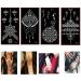 30 Sheets Henna Tattoo Kit Stencil Glitter - Temporary Indian Henna Tattoo Sticker Set for Body & Hand Painting - Buy Online on GoSupps.com